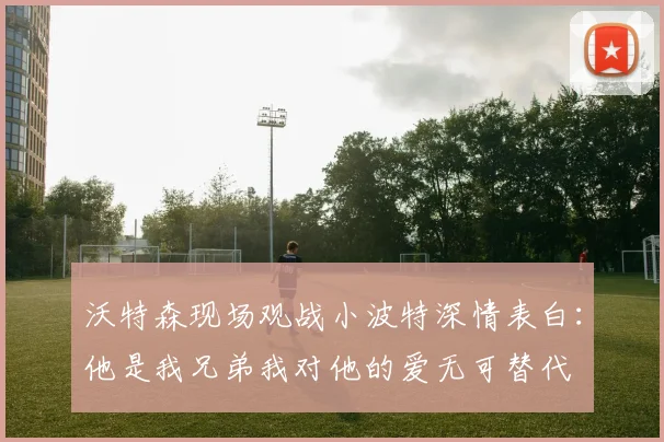 沃特森现场观战小波特深情表白：他是我兄弟我对他的爱无可替代